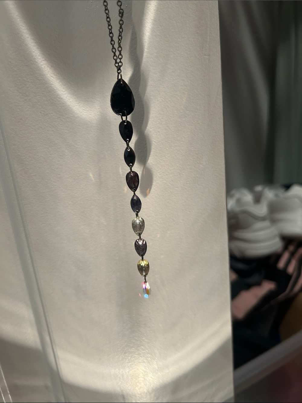 Crystal drop Necklace by Seeds of life crystals
